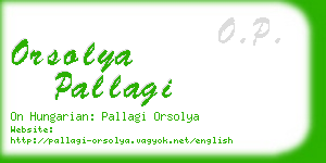 orsolya pallagi business card